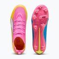 Dětské kopačky PUMA Ultra 6 Pro Jr FG/AG poison pink/puma white/sunstream/bright aqua/puma black 3
