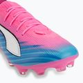 Dětské kopačky PUMA Ultra 6 Pro Jr FG/AG poison pink/puma white/sunstream/bright aqua/puma black 7