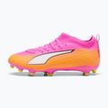 Dětské kopačky PUMA Ultra 6 Match FG/AG Jr poison pink/puma white/sun stream/bright aqua/puma black