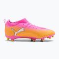 Dětské kopačky PUMA Ultra 6 Match FG/AG Jr poison pink/puma white/sun stream/bright aqua/puma black 2