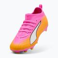 Dětské kopačky PUMA Ultra 6 Match FG/AG Jr poison pink/puma white/sun stream/bright aqua/puma black 4