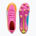 Dětské kopačky PUMA Ultra 6 Match FG/AG Jr poison pink/puma white/sun stream/bright aqua/puma black 5