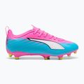 Dětské kopačky PUMA Ultra 6 Play FG/AG Jr poison pink/puma wht/sun stream/bright aqua/puma blk 3
