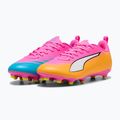 Dětské kopačky PUMA Ultra 6 Play FG/AG Jr poison pink/puma wht/sun stream/bright aqua/puma blk 4