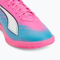 Dětské kopačky PUMA Ultra 6 Play It Jr poison pink/puma wht/sun stream/bright aqua/puma blk 7