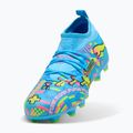 Dětské kopačáky PUMA Future 9 Match Advanced Level FG/AG Jr puma white/blue glimmer/pink glimmer/yellow alert 4