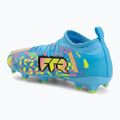 Dětské kopačky PUMA Future 9 Match Advanced Level FG/AG Jr puma white/blue glimmer/pink glimmer/yellow alert 3