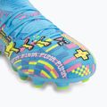 Dětské kopačky PUMA Future 9 Match Advanced Level FG/AG Jr puma white/blue glimmer/pink glimmer/yellow alert 7
