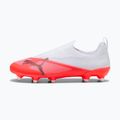 Dětské kopačáky PUMA Ultra 7 Match LL FG/AG Jr ultra red/puma black/puma white