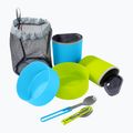 Sada turistického nádobí MSR pro 2 osoby Mess blue/ fluo green