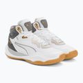 Pánské basketbalové boty PUMA Playmaker Pro Mid Trophies ash gray/cast iron/puma gold 4