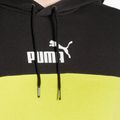 Pánská mikina  PUMA ESS+ Block Hoodie TR puma black/lime sheen 3