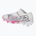 Kopačky PUMA Future 7 Ultimate Low FG/AG white/black/poison pink/bright aqua/silver mist 3