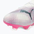 Kopačky PUMA Future 7 Ultimate Low FG/AG white/black/poison pink/bright aqua/silver mist 7