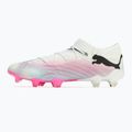 Kopačky PUMA Future 7 Ultimate Low FG/AG white/black/poison pink/bright aqua/silver mist 8