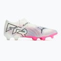 Kopačky PUMA Future 7 Ultimate Low FG/AG white/black/poison pink/bright aqua/silver mist 9