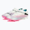 Kopačky PUMA Future 7 Ultimate Low FG/AG white/black/poison pink/bright aqua/silver mist 10