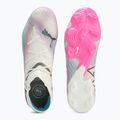 Kopačky PUMA Future 7 Ultimate Low FG/AG white/black/poison pink/bright aqua/silver mist 11