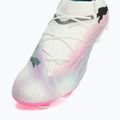 Kopačky PUMA Future 7 Ultimate Low FG/AG white/black/poison pink/bright aqua/silver mist 12