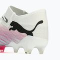 Kopačky PUMA Future 7 Ultimate Low FG/AG white/black/poison pink/bright aqua/silver mist 13
