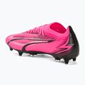 Kopačky PUMA Ultra Match MxSG jedovatě růžová/puma bílá/puma černá 3