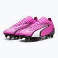 Kopačky PUMA Ultra Match MxSG jedovatě růžová/puma bílá/puma černá 10