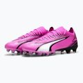 Kopačky PUMA Ultra Match FG/AG jedovatě růžová/puma bílá/puma černá 10