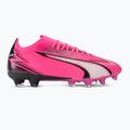 Kopačky PUMA Ultra Match FG/AG jedovatě růžová/puma bílá/puma černá 2