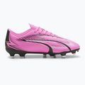 Dětské kopačky PUMA Ultra Play FG/AG Jr poison pink/puma white/puma black 9