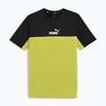 Pánské tričko  PUMA ESS+ Block Tee puma black/lime sheen
