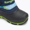 Dětské sněhule KangaROOS Kanga-Bean IV dk navy/ lime 7