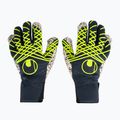 Brankářské rukavice  uhlsport Prediction Supergrip + HN navy/white/fluo yellow