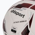 Fotbalový míč uhlsport Attack Addglue white/black/fluo red velikost 5 3