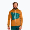 Pánská trekingová mikina Ortovox Fleece Grid Hoody hnědá 87211
