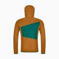 Pánská trekingová mikina Ortovox Fleece Grid Hoody hnědá 87211 10