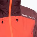 Dámská bunda do deště ORTOVOX Westalpen 3L Světle oranžová a bordó 7021200018 3
