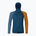 Pánská termoakční mikina ORTOVOX 120 Comp Light Hoody petrol blue