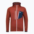 Pánská mikina ORTOVOX Fleece Grid Hoody clay orange