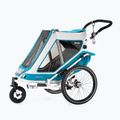 Qeridoo Speedkid2 dvojitý přívěs na kolo modrý Q-SK2-21-P 10