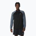 Pánský běžecký longsleeve ASICS Icon 1/2 Zip performance black/carrier grey