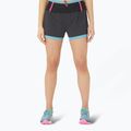 Dámské běžecké šortky ASICS Fujitrail 2-N-1 performance black/gris blue