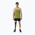 Pánské běžecké tričko ASICS Race Top performance dried leaf green/cactus 2