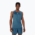 Pánské běžecké tílko ASICS Fujitrail Singlet magnetic blue