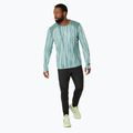 Pánské běžecké tričko longsleeve  ASICS Road All Over Print light celadon/celadon 2