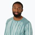 Pánské běžecké tričko longsleeve  ASICS Road All Over Print light celadon/celadon 4
