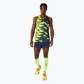 Koszulka do biegania męska ASICS Light Graphic Singlet french blue/safety yellow 2