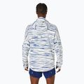 Pánská běžecká bunda  ASICS Metarun Shibori Waterproof brich/blue expanse 3