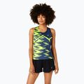 Dámské běžecké tílko tank top  ASICS Light Graphic Tank french blue/safety yellow