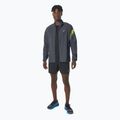 Pánská běžecká bunda  ASICS Icon carrier grey / safety yellow 2
