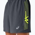 Pánské běžecké kraťasy  ASICS Icon performance carrier grey / safety yellow 5